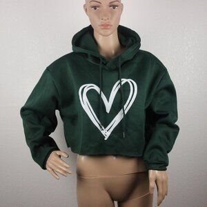 No Brand, Cropped Sweater, Women's L, Green